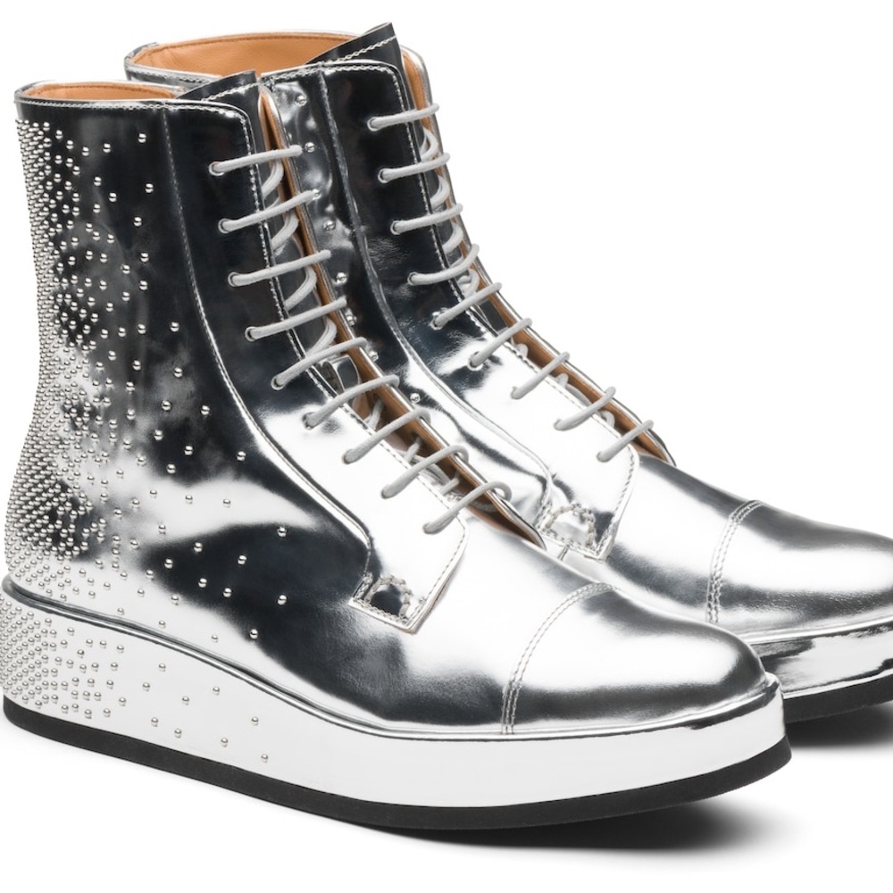 CHURCH’s Alexandra K
Mirror Calf Leather Lace-up Boot Stud